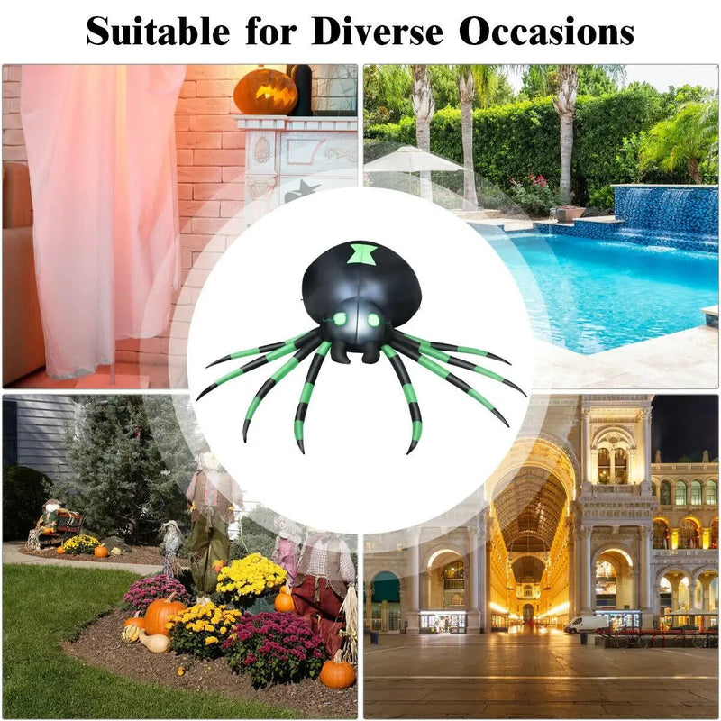 6 Feet Halloween Inflatable Blow-Up Spider by DirectDeals