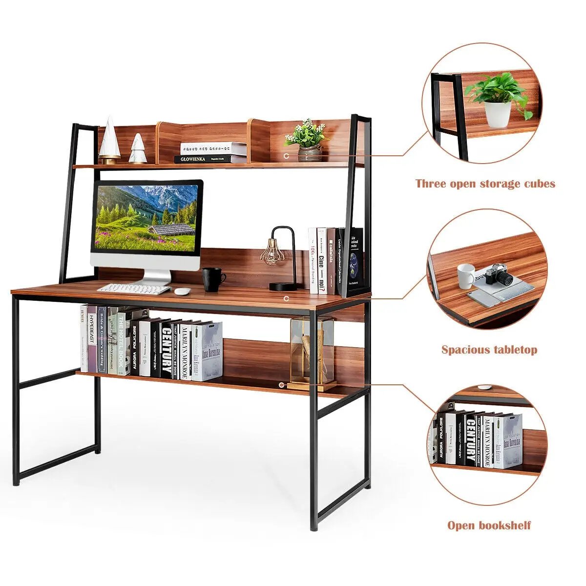 47-Inch Computer Desk Writing Study Table Workstation by DirectDeals