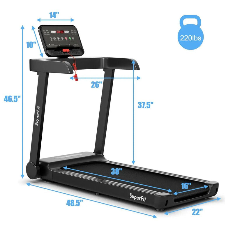 2.25 HP Electric Treadmill Running Machine with App Control by DirectDeals