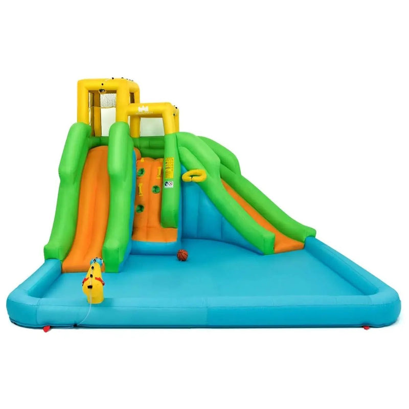 Inflatable Water Park Bounce House with Climbing Wall without Blower by DirectDeals