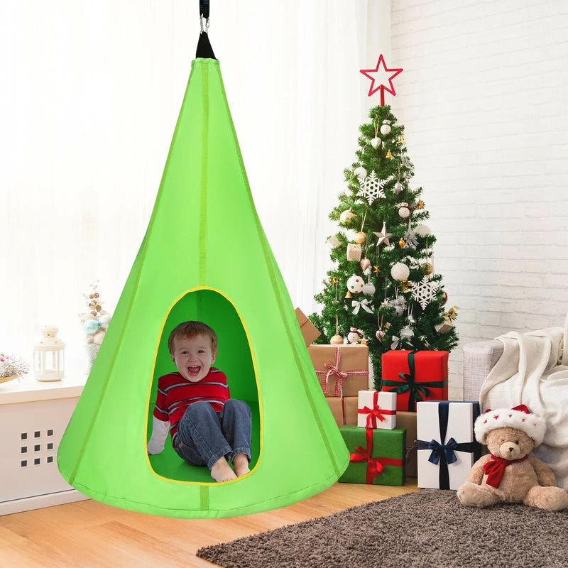 40 Inch Kids Nest Swing Chair Hanging Hammock Seat for Indoor Outdoor by DirectDeals