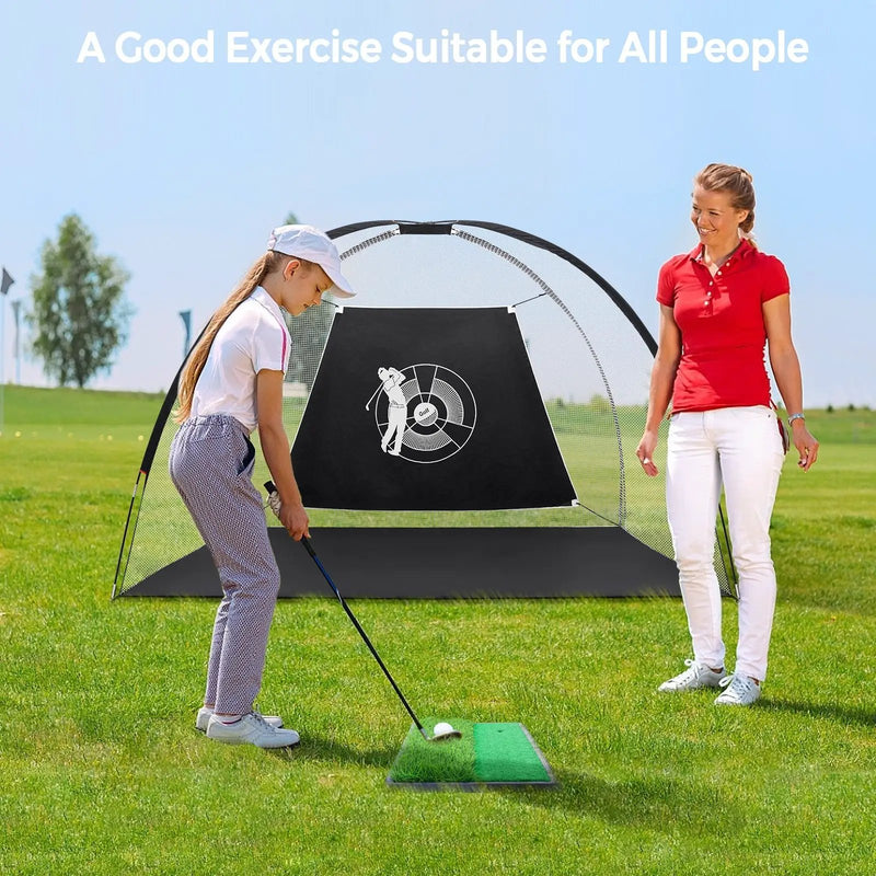 3-in-1 Portable 10 Feet Golf Practice Set by DirectDeals