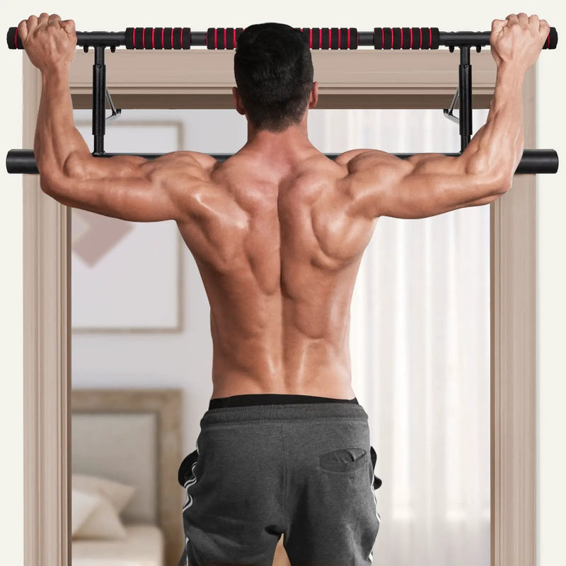 Foldable Pull Up Bar Doorway Chin Up Bar with Foam Grip for Home Gym by DirectDeals