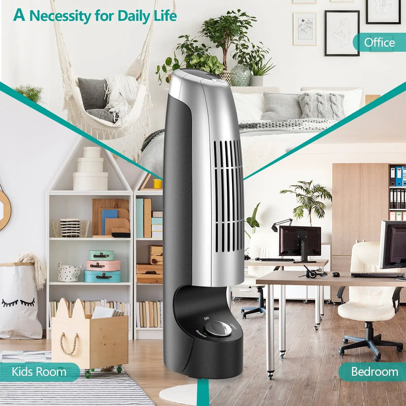 2 Pieces Mini Ionic Whisper Home Air Purifier for Dust and Smoke by DirectDeals