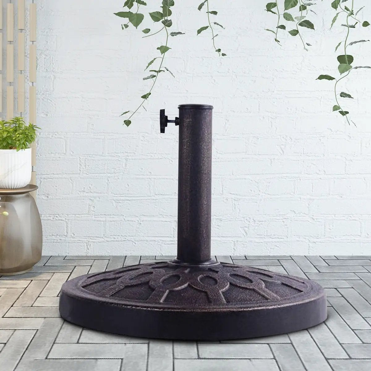30lbs 18 Inches Heavy Duty Outdoor Patio Market Umbrella Base by DirectDeals
