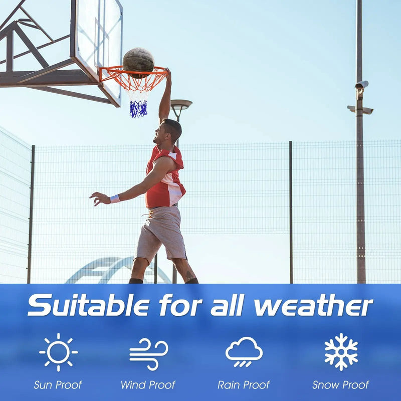 18 Inch Replacement Basketball Rim with All-Weather Net by DirectDeals