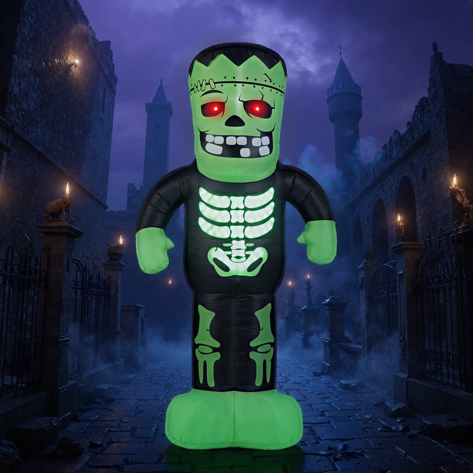 8.4 Feet Tall Halloween Inflatable Decoration Blow up Frankenstein Decoration by DirectDeals
