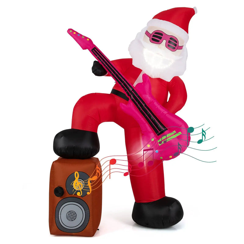 8.4 ft Inflatable Santa Claus with Sound-synced Light Effect and LED Lights by DirectDeals