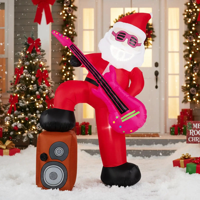 8.4 ft Inflatable Santa Claus with Sound-synced Light Effect and LED Lights by DirectDeals