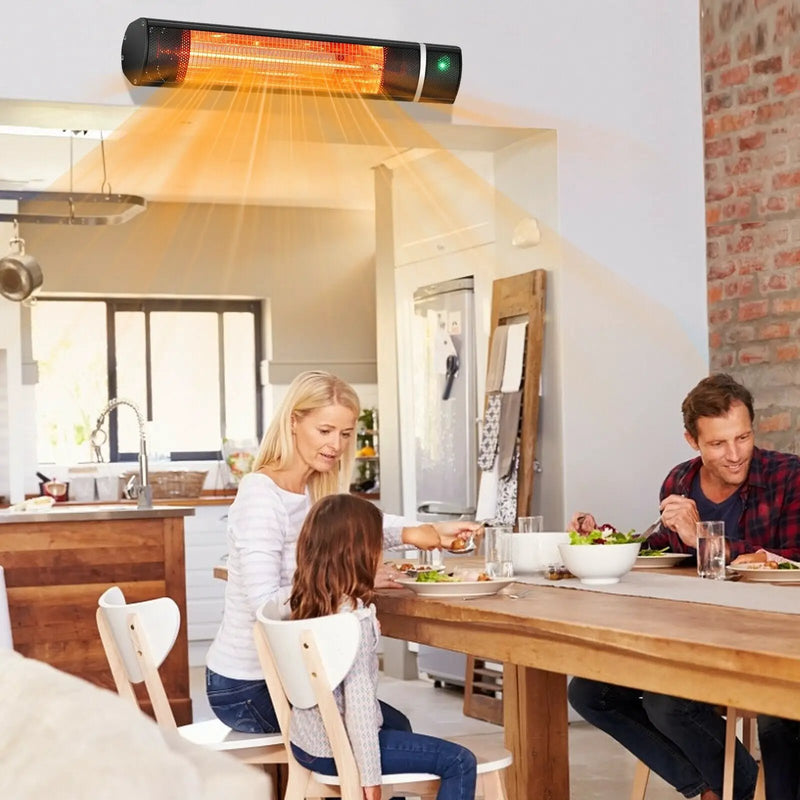 1500W Outdoor Electric Patio Heater with Remote Control by DirectDeals