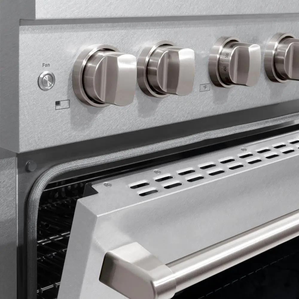 ZLINE 30"Paramount Dual Fuel Range DuraSnow® Stainless Steel SDRS-30 by Farmhouse Kitchen and Bath