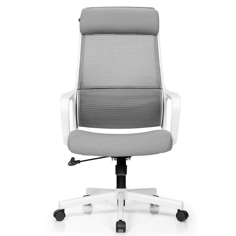 Adjustable Mesh Office Chair with Heating Support Headrest by DirectDeals