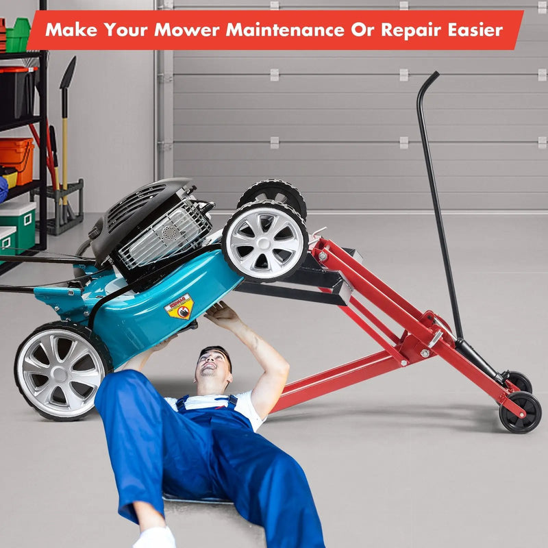 Hydraulic Lawnmower Lift Jack for Tractors and Zero Turn Riding Lawn Mowers by DirectDeals