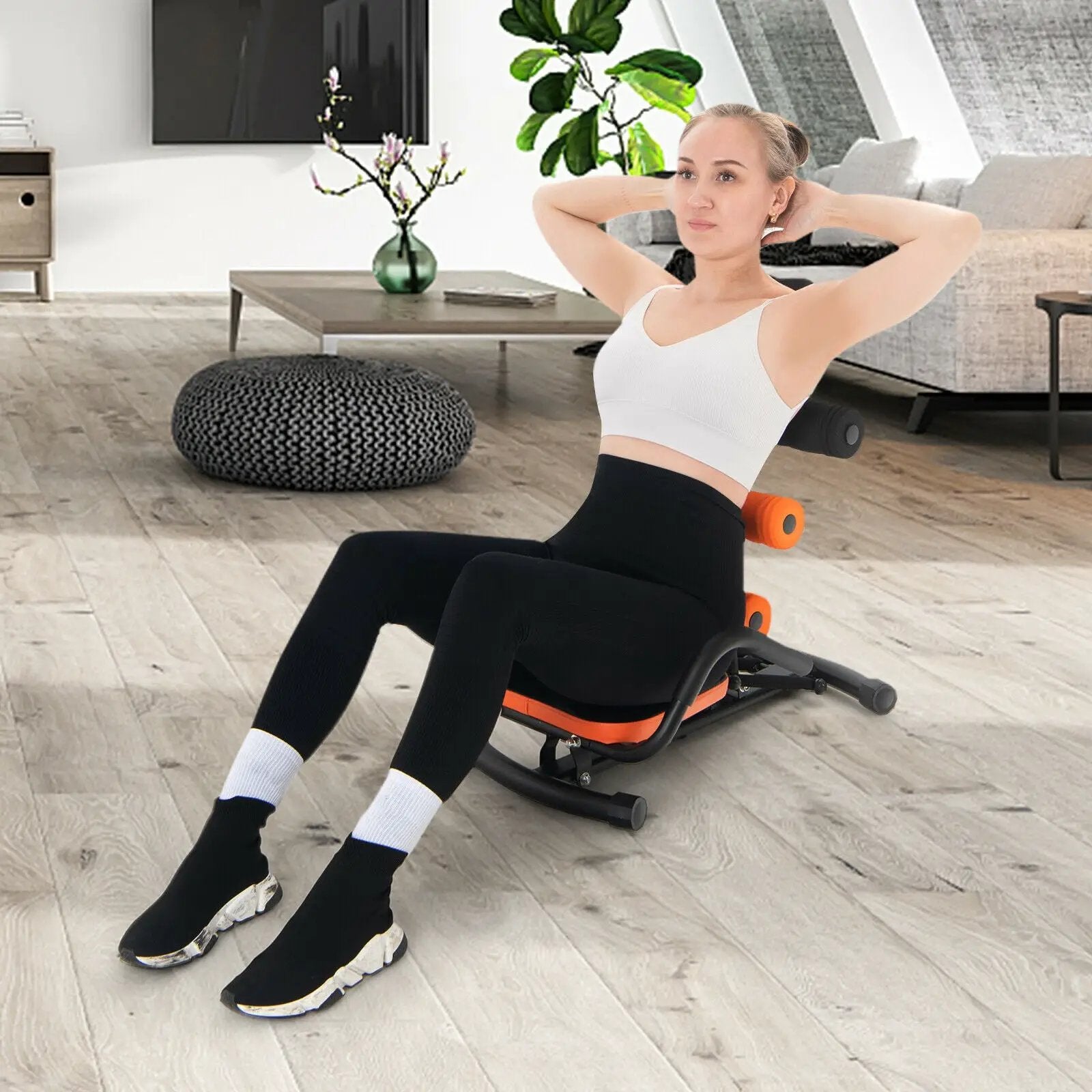 Core Fitness Abdominal Trainer Crunch Exercise Bench Machine by DirectDeals