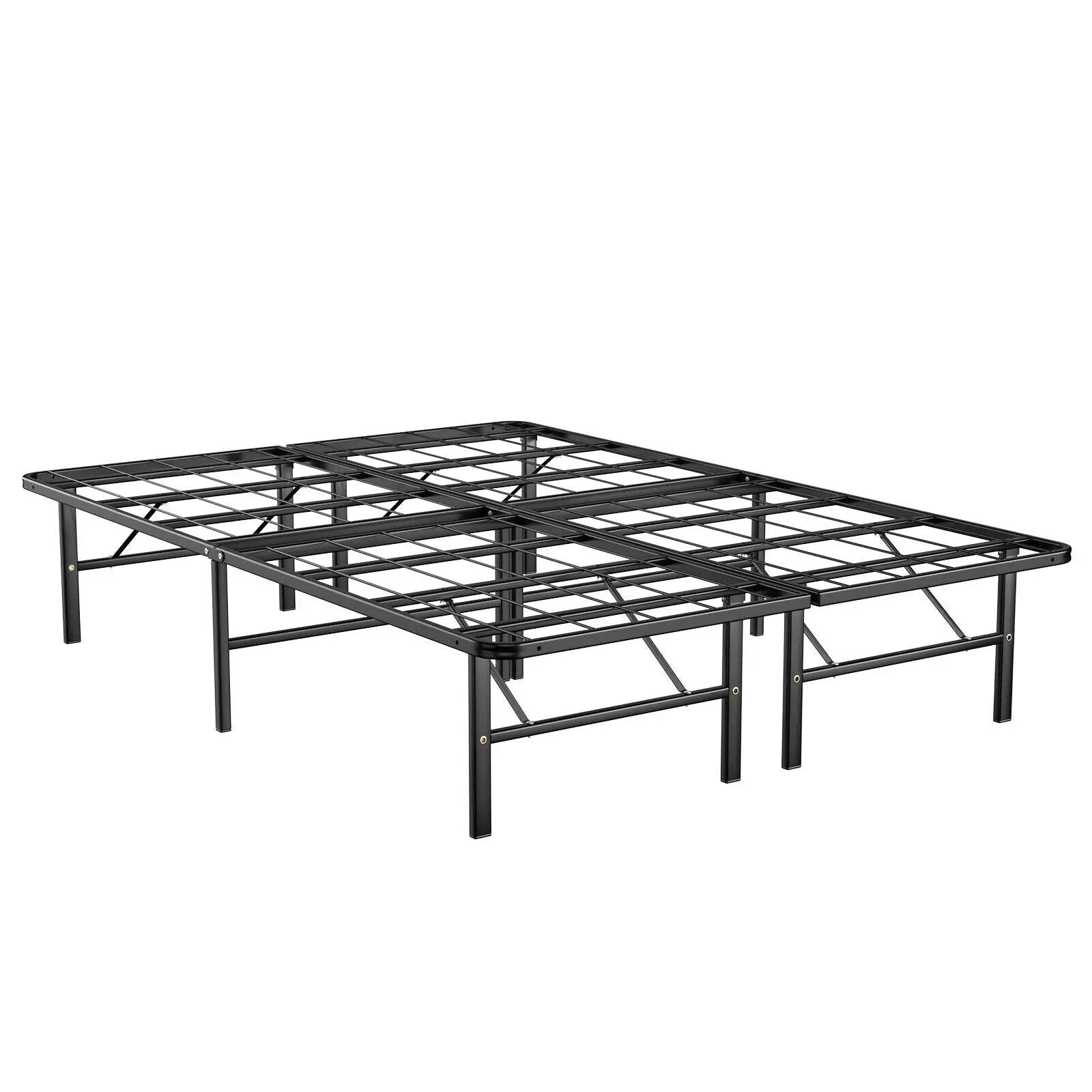 Twin/Full/Queen Size Foldable Metal Platform Bed with Tool-Free Assembly by DirectDeals