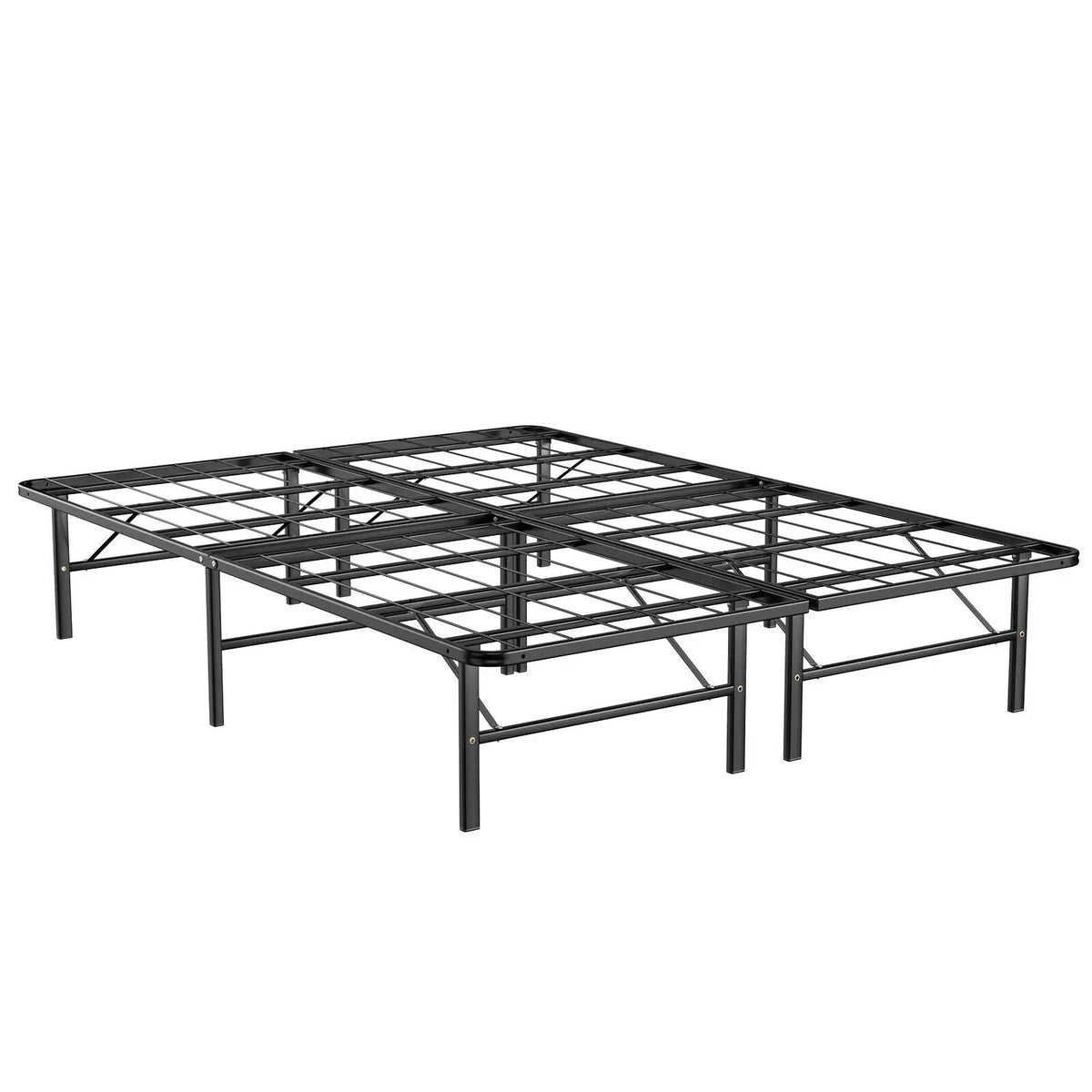 Twin/Full/Queen Size Foldable Metal Platform Bed with Tool-Free Assembly by DirectDeals