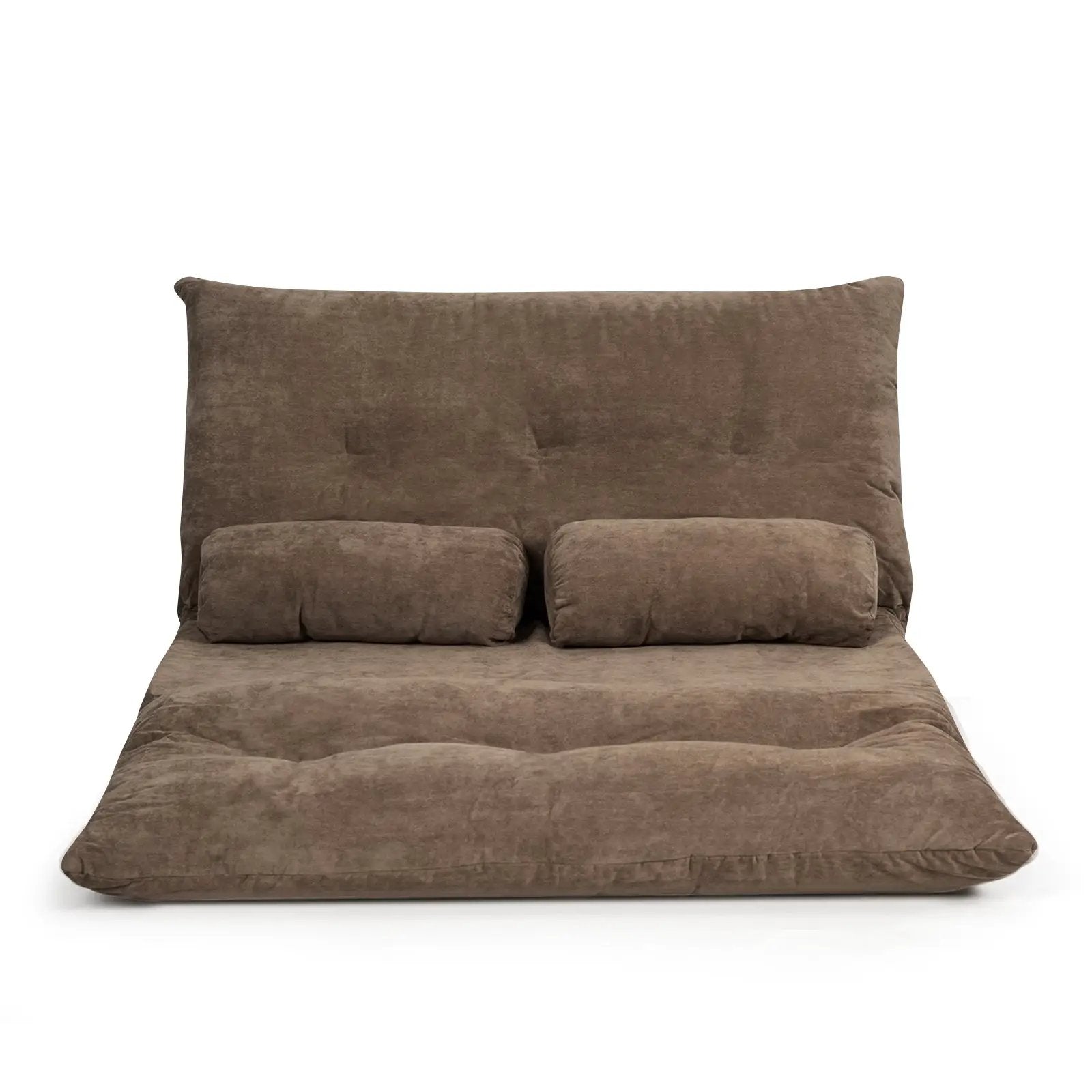 6-Position Adjustable Sleeper Lounge Couch with 2 Pillows by DirectDeals