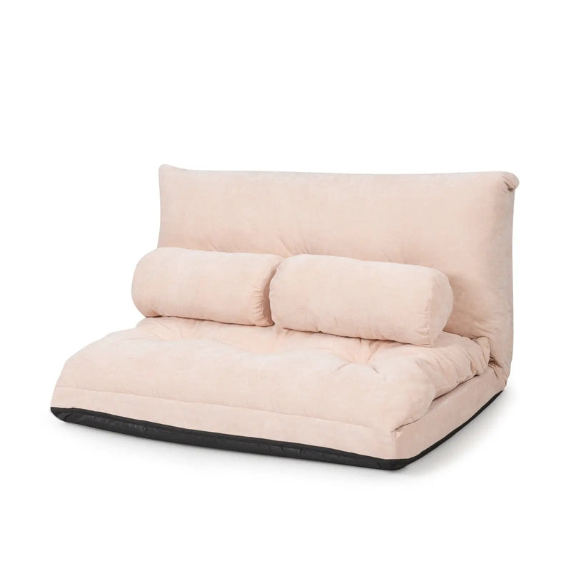 6-Position Adjustable Sleeper Lounge Couch with 2 Pillows by DirectDeals