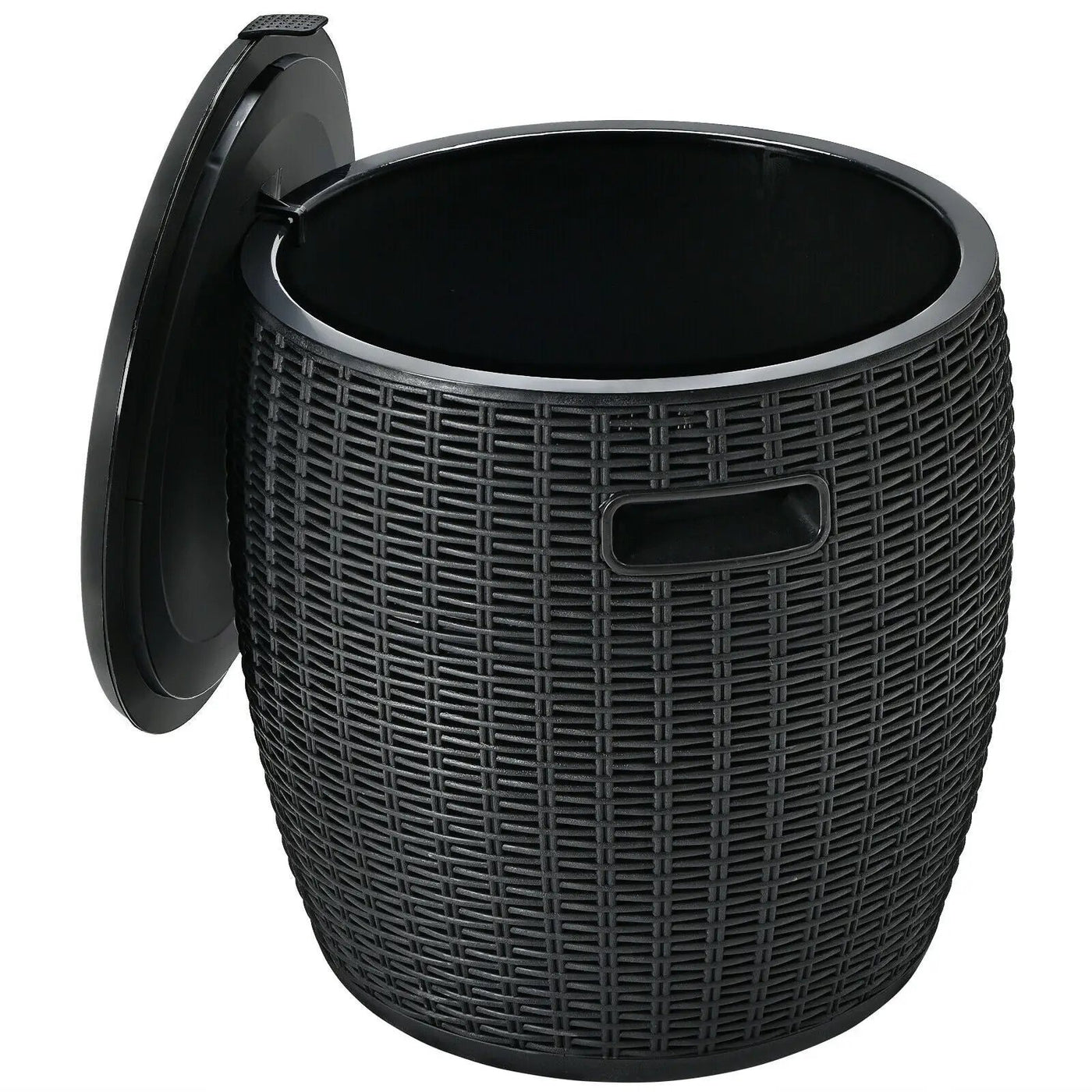 9.5 Gallon 4-in-1 Patio Rattan Cool Bar Cocktail Table Side Table by DirectDeals