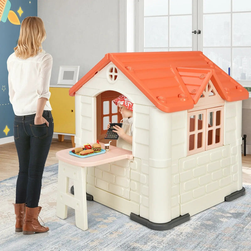 Kid’s Playhouse Pretend Toy House For Boys and Girls 7 Pieces Toy Set by DirectDeals