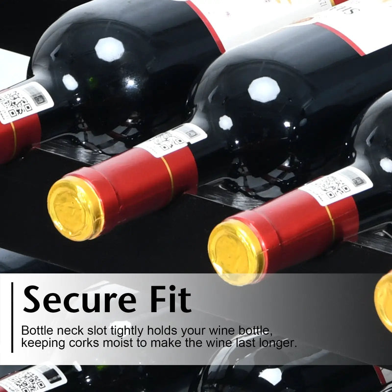 2-Tier 12 Bottles Bamboo Storage Shelf Wine Rack by DirectDeals