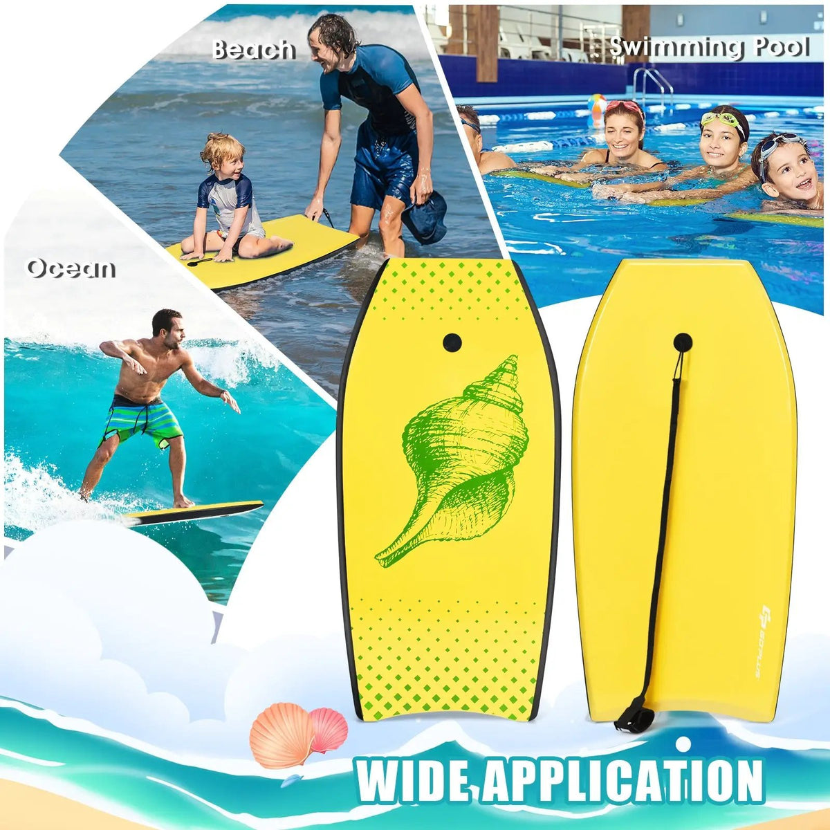 Super Lightweight Surfing Bodyboard by DirectDeals