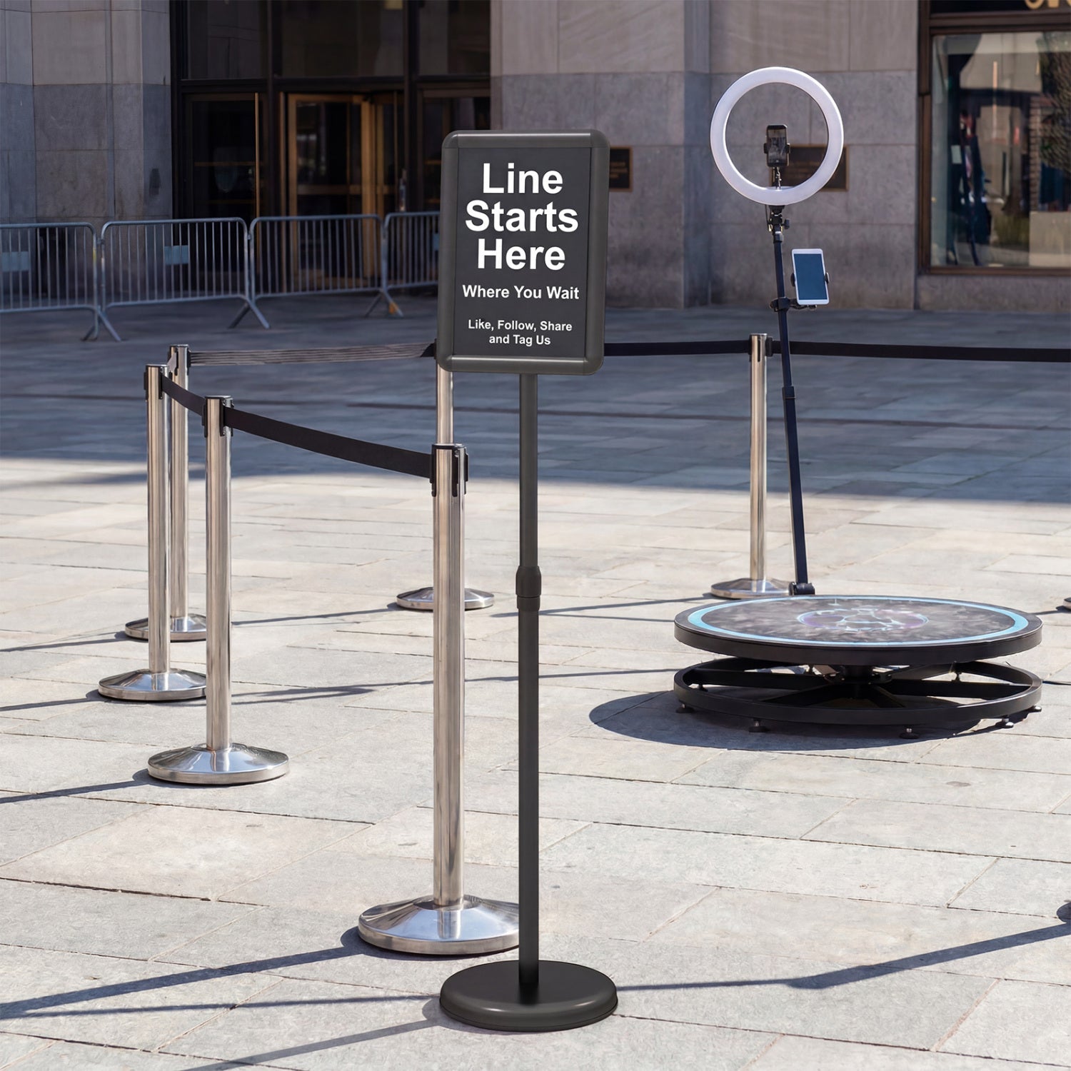 Adjustable Sign Holder Stand with 360° Rotation - 8.5 x 11 Inch by DirectDeals