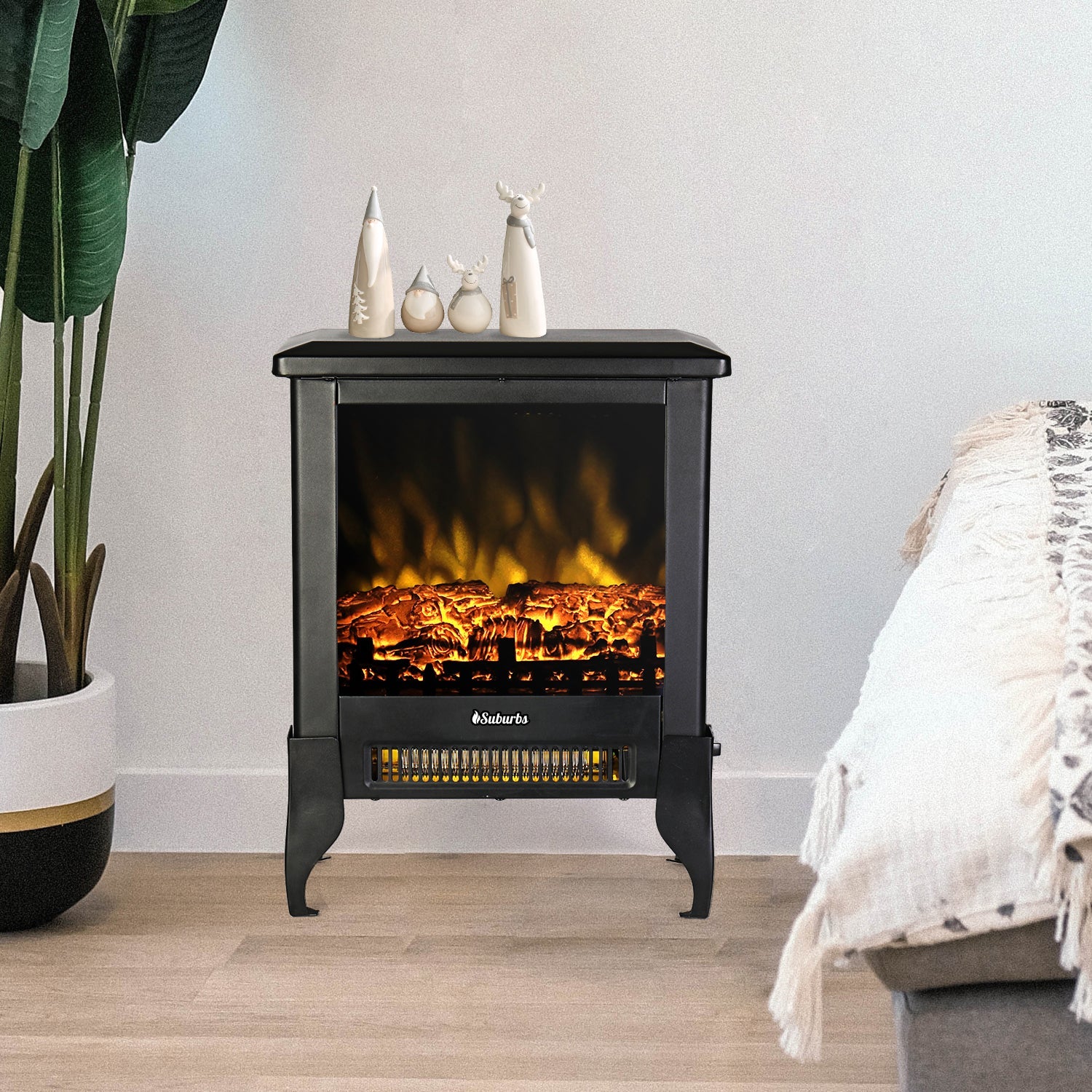 (Open Box) Suburbs TS17 Electric Fireplace Stove by TURBRO
