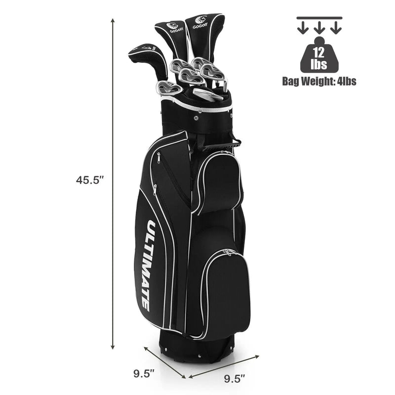 Women's Complete Golf Club Set - 10 Piece with Stand Bag by DirectDeals