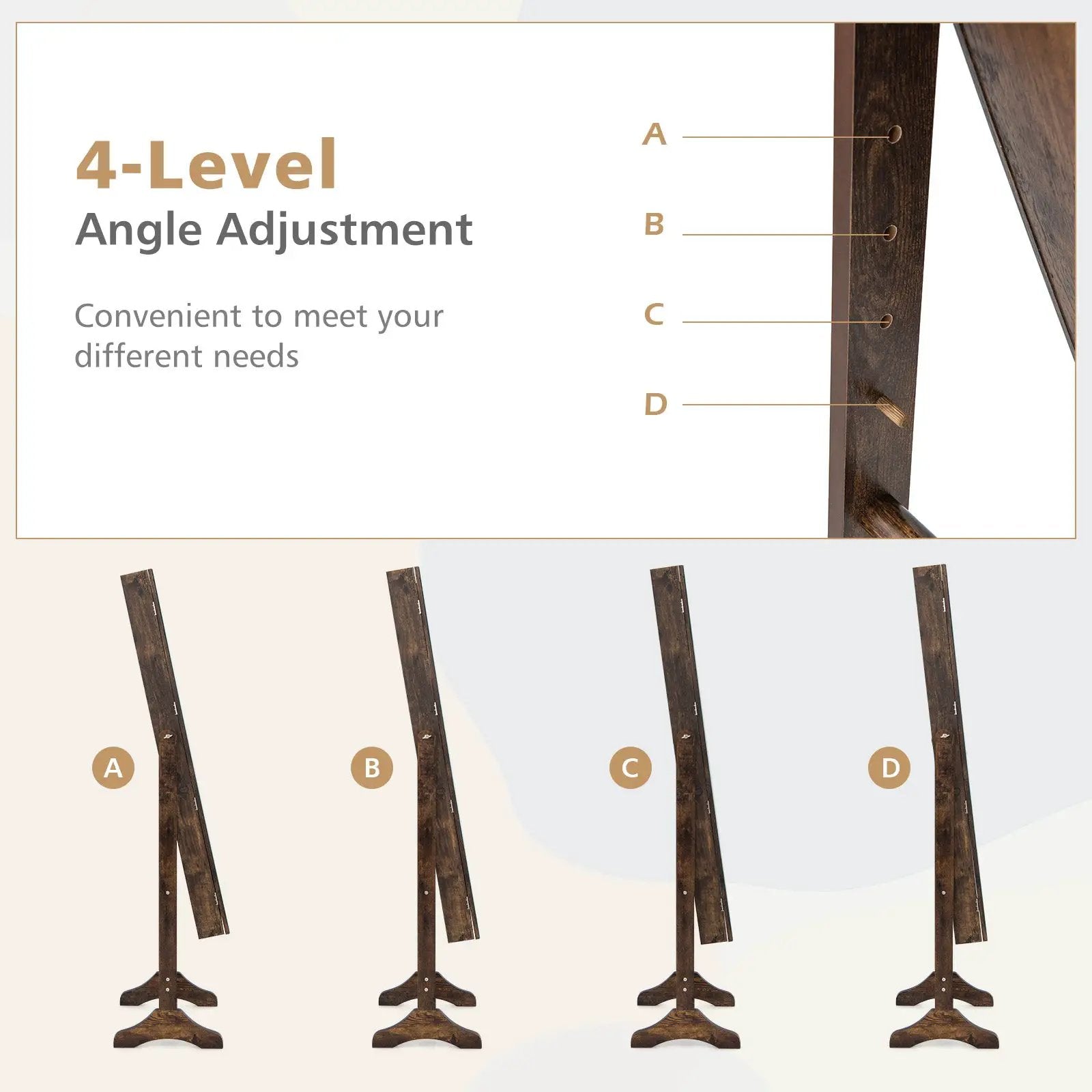 Standing Jewelry Cabinet with Full Length Mirror by DirectDeals