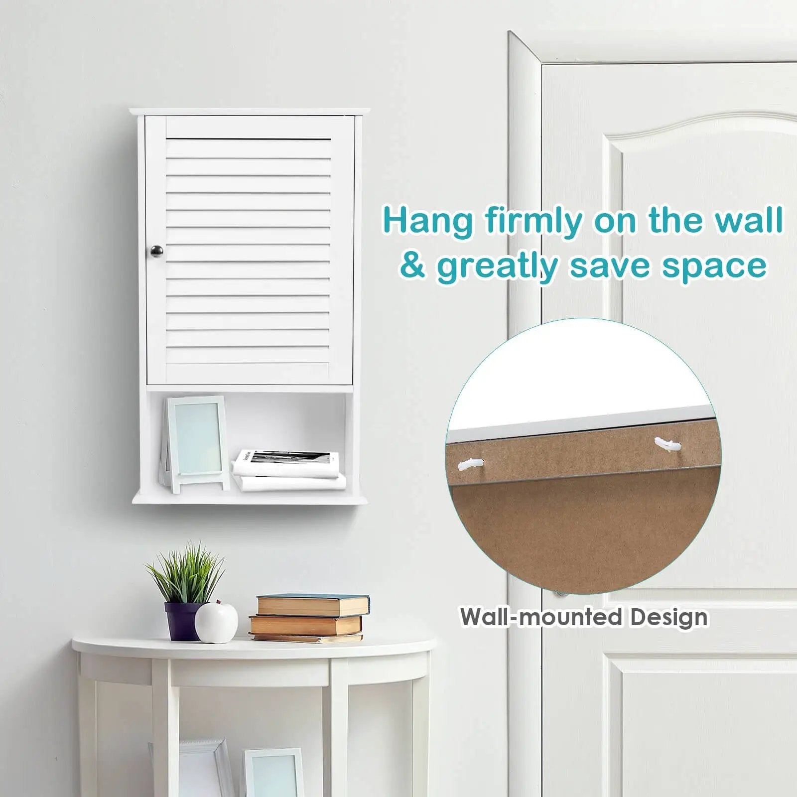 27.5 Inch H Wall Hanging Bathroom Storage Cabinet by DirectDeals