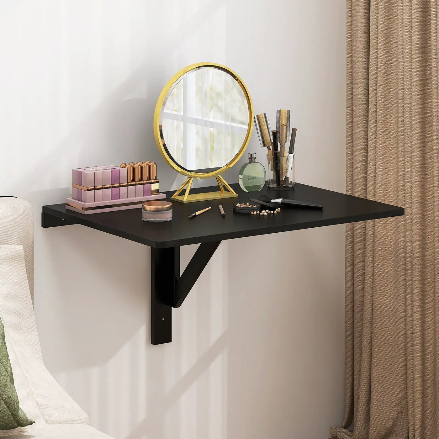 31.5 x 23.5 Inch Wall Mounted Folding Table for Small Spaces by DirectDeals