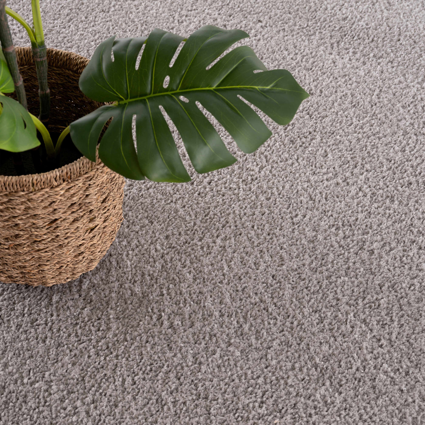 Judy Solid Gray Washable Shag Rug - Clearance by Boutique Rugs