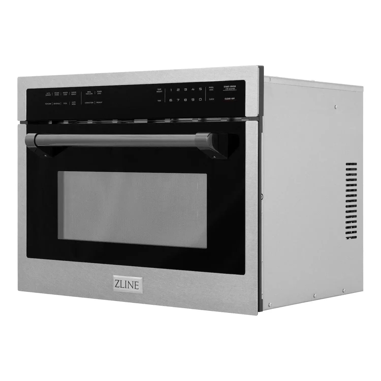 ZLINE 24” Convection Microwave, Stainless Steel, Black MWOZ-24-SS-MB by Farmhouse Kitchen and Bath