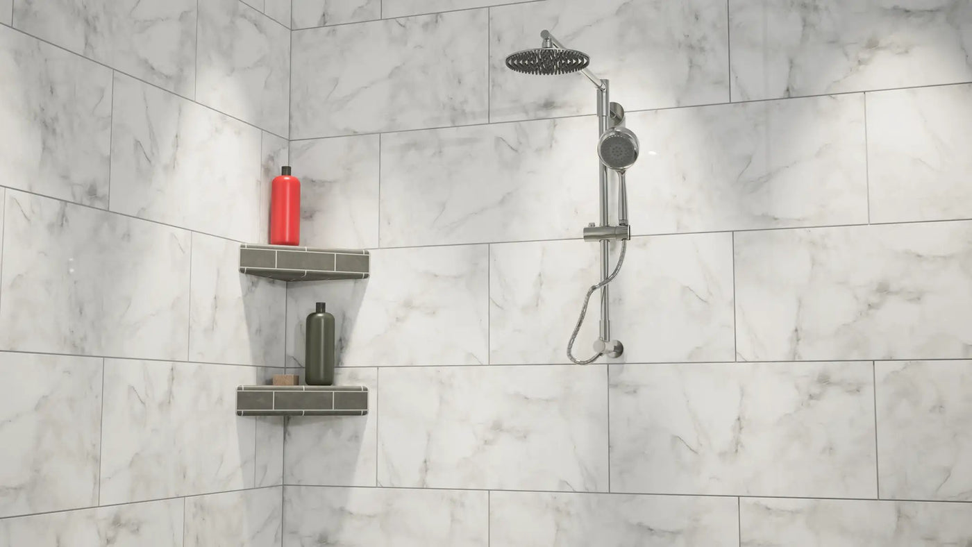 The Original™ Corner Shower Shelf (10" x 10") by The Original Granite Bracket
