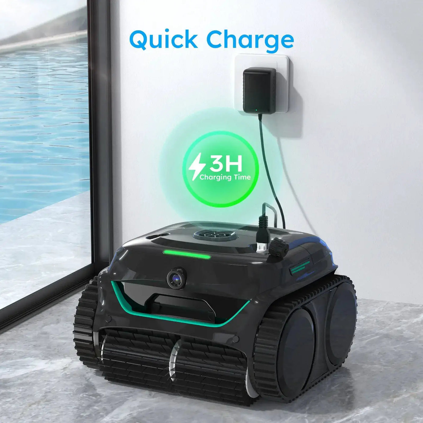 (2026 New) WYBOT C2 Vision Cordless Robotic Pool Cleaner by WYBOT