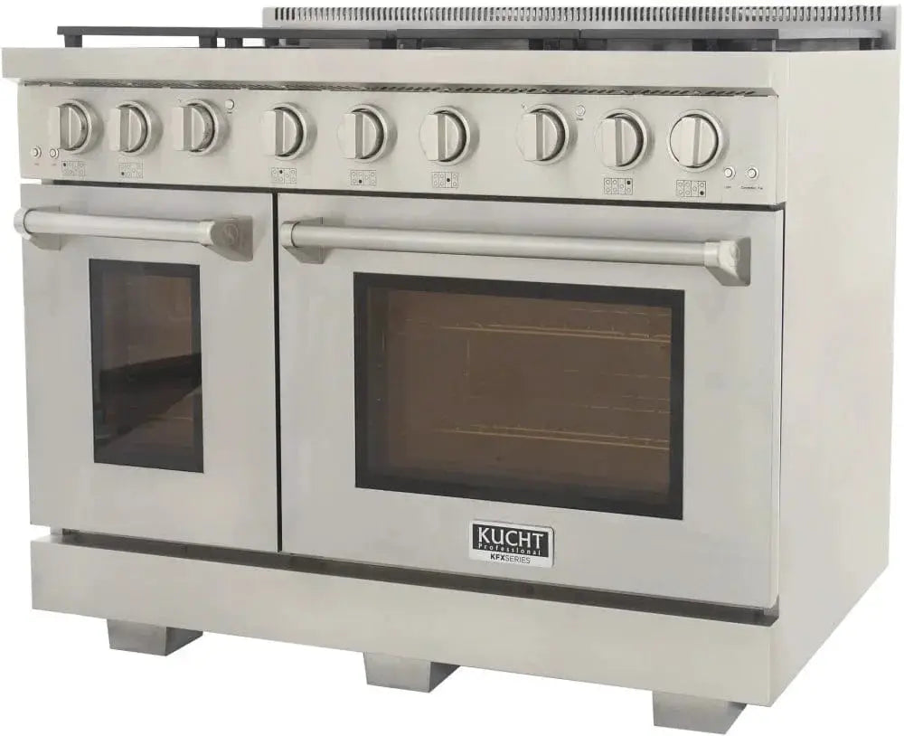 Kucht 48" Freestanding Professional Gas Range KFX4800X-S by Farmhouse Kitchen and Bath