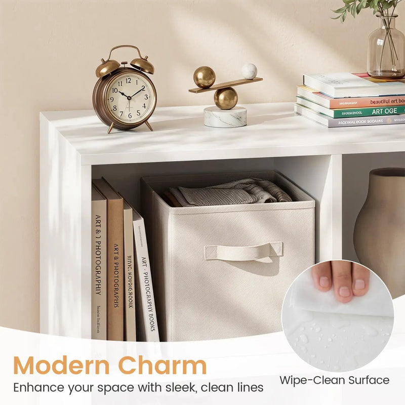 8-Cube Bookcase with Raised Support Legs by DirectDeals