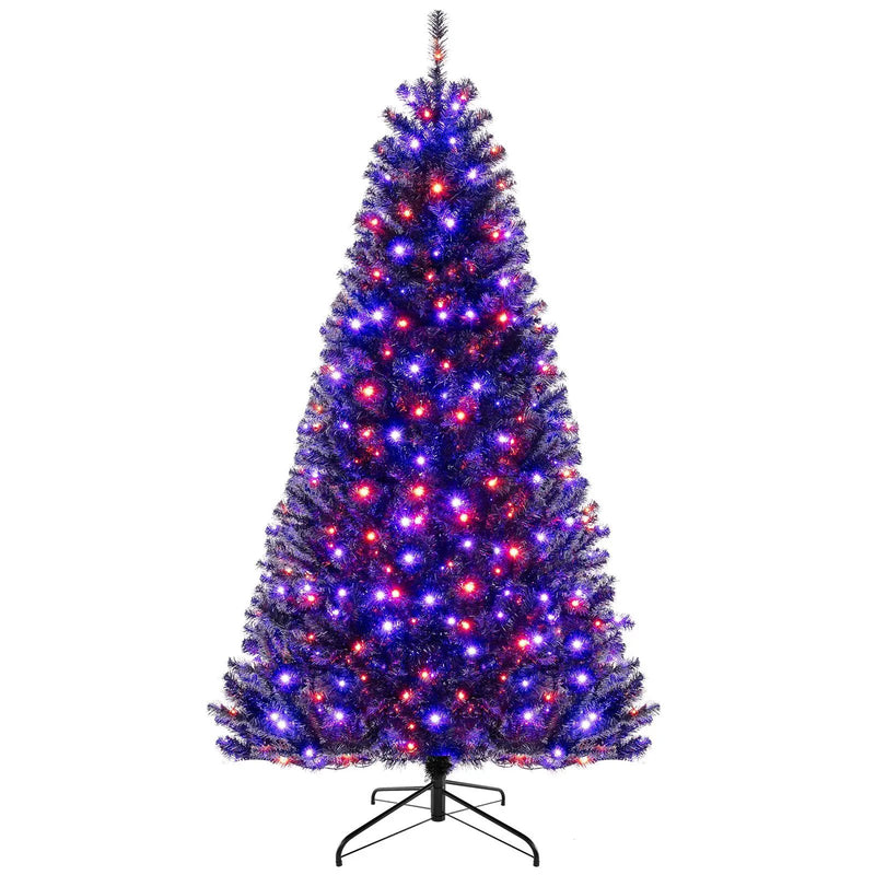 6/7/8 Feet Artificial Christmas Tree with 6 Lighting Modes and Spooky Sounds by DirectDeals