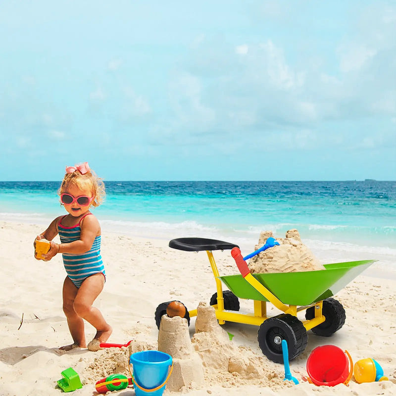 8 Inch Heavy Duty Kids Ride-on Sand Dumper with 4 Wheels by DirectDeals