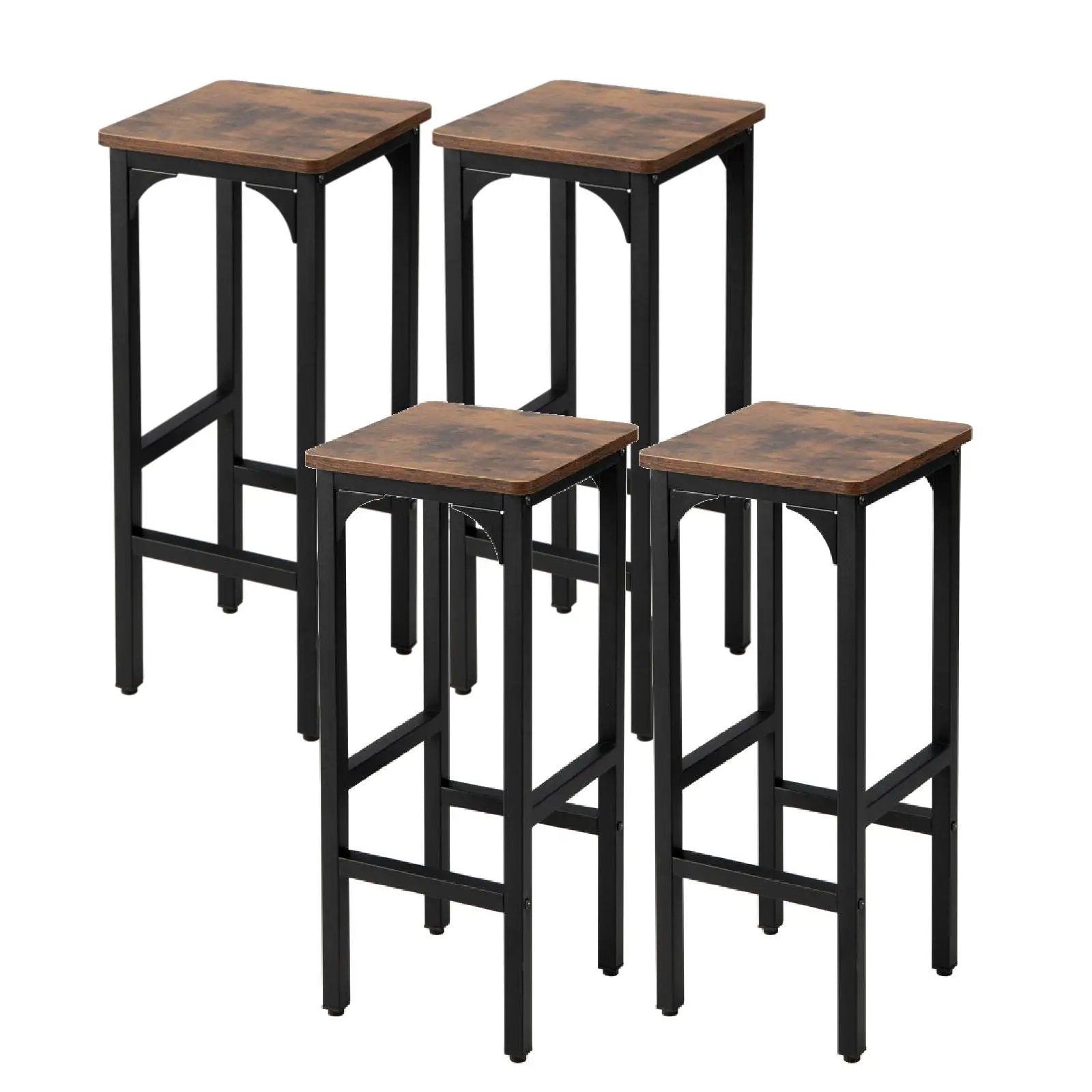 8-Piece Complete Industrial and Modern Living and Dining Room Set by DirectDeals