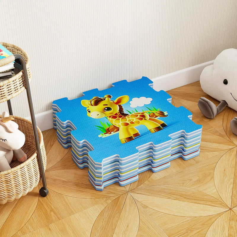 8-Piece Educational Animal Interlocking Baby Play Mat by DirectDeals