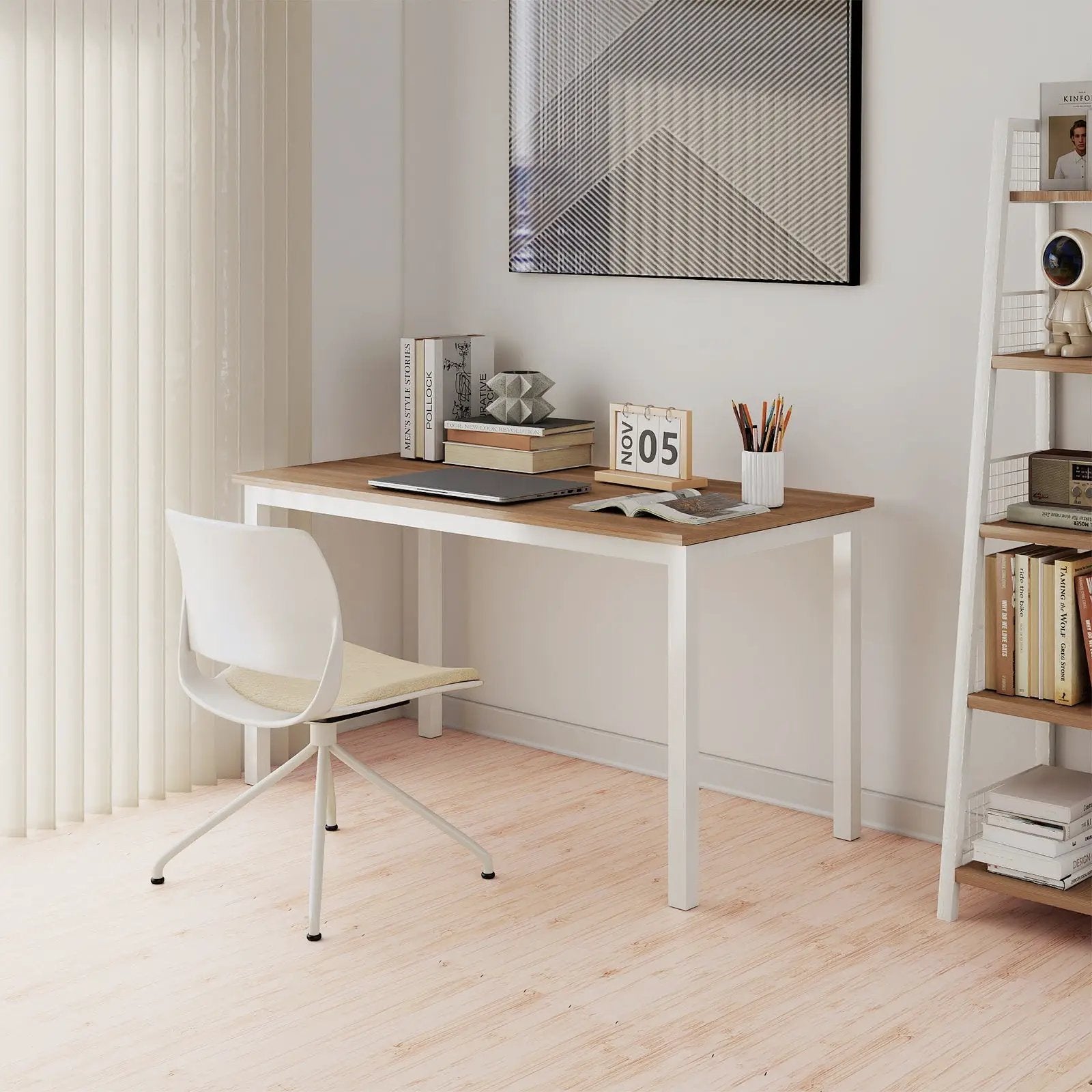 8 Pieces EVA Foam Floor Tiles with Wood Texture by DirectDeals