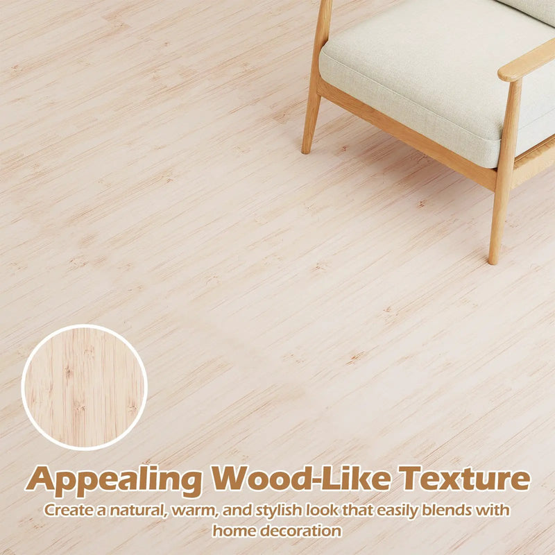8 Pieces EVA Foam Floor Tiles with Wood Texture by DirectDeals