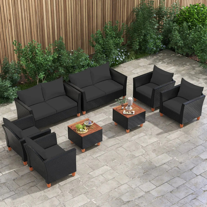8-Piece Outdoor Conversation Set with Storage Coffee Table by DirectDeals