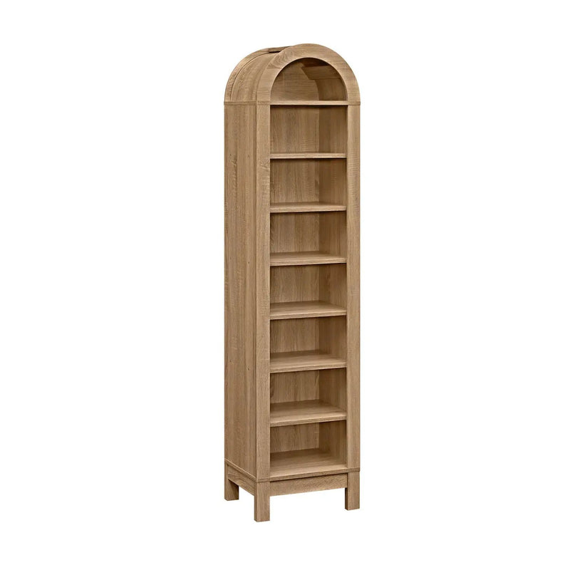 8-Tier Modern Arch Bookshelf with 3 Adjustable Shelves by DirectDeals
