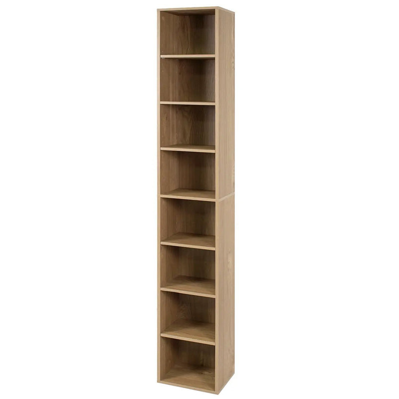 8-Tier Narrow Bookshelf with Adjustable Shelves by DirectDeals