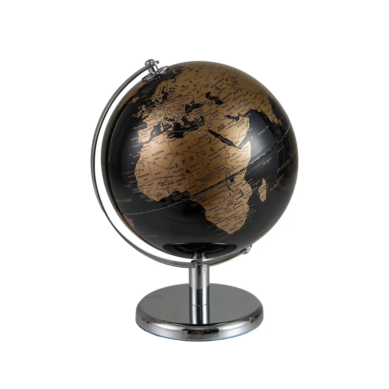 8" World Globe Modern Decorative Tabletop Earth Globe by DirectDeals