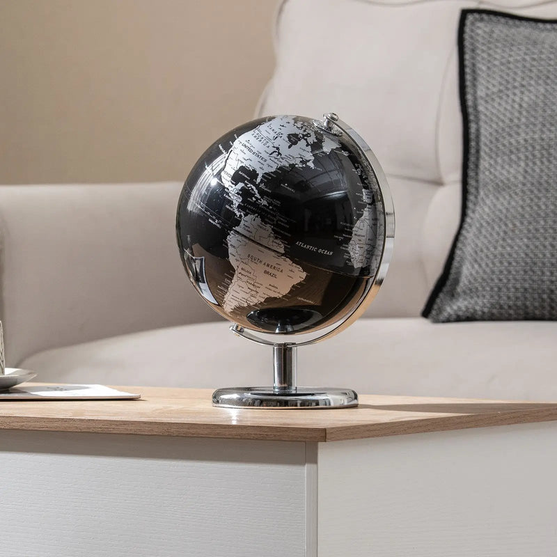 8" World Globe Modern Decorative Tabletop Earth Globe by DirectDeals