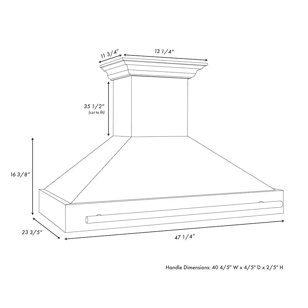 ZLINE 48" Autograph DuraSnow White Range Hood 8654SNZ-WM48-CB by Farmhouse Kitchen and Bath